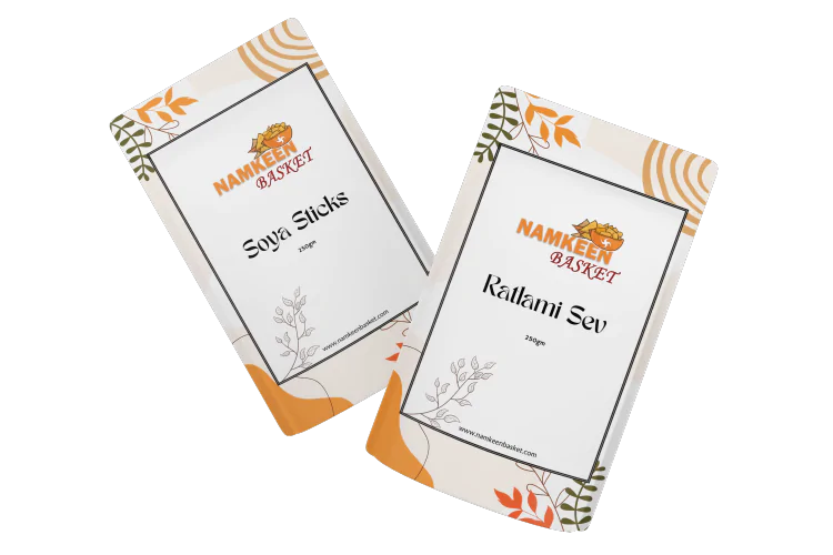 namkeen basket. Malwa namkeen, ratlami namkeen, sev, indore sev